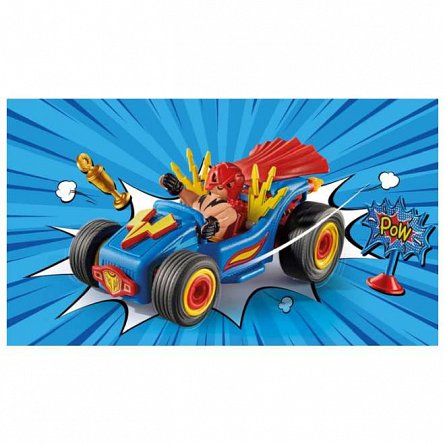 Playmobil FunStars - Kart Pullback Wrestling, 4-10 ani