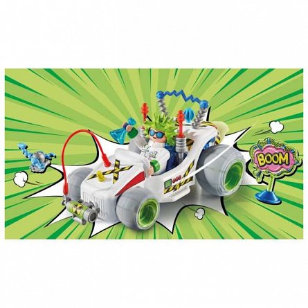 Playmobil FunStars - Kart Pullback Profesor, 4-10 ani