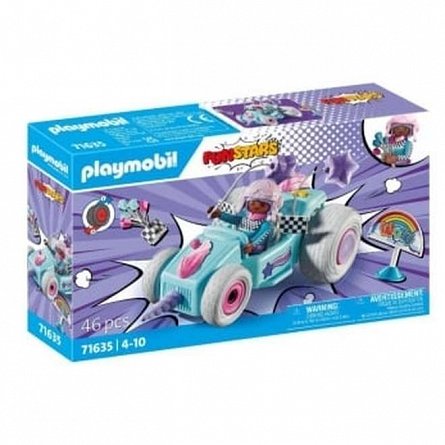 Playmobil FunStars - Kart Pullback Unicorn, 4-10 ani