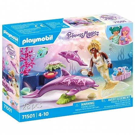 Playmobil Princess Magic - Sirena cu Delfini