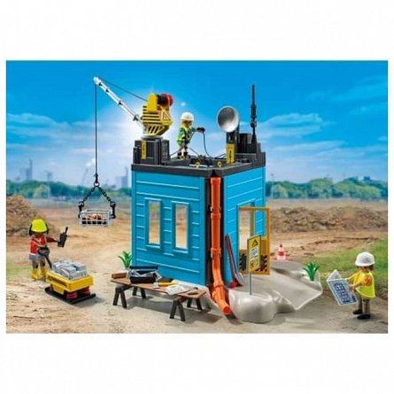 Playmobil Action Heroes - Santier de constructii, Promo Pack, 4-10 ani