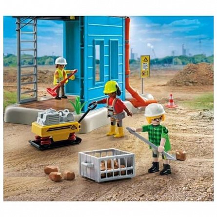 Playmobil Action Heroes - Santier de constructii, Promo Pack, 4-10 ani