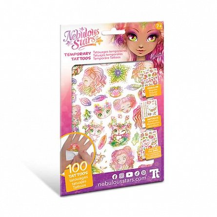 Set tatuaje temporare Nebulous Stars, 3 file, Stele Nebulous