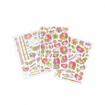 Set tatuaje temporare Nebulous Stars, 3 file, Stele Nebulous