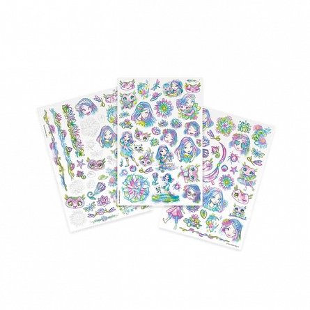 Set tatuaje temporare Nebulous Stars, 3 file, Stele Nebulous