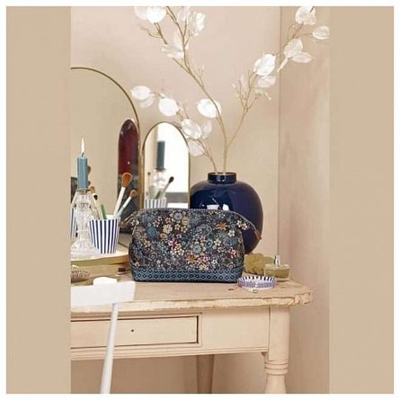 Geanta cosmetice Pip Tutti i Fiori, 26 x 18 x 12 cm, albastra