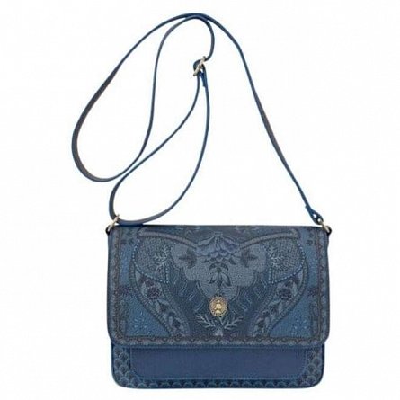 Geanta de umar Pip Flap Kyoto, 25 x 7 x 20 cm, albastru denim