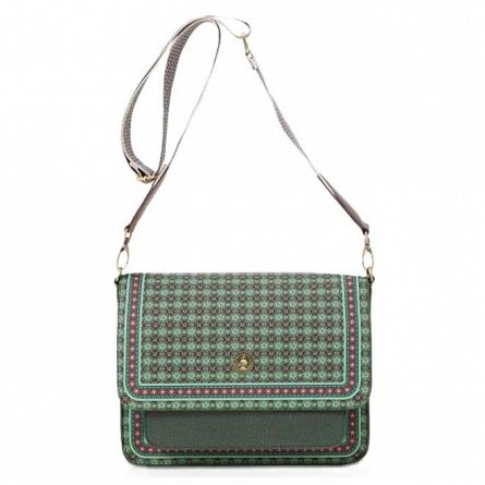 Geanta de umar Pip Flap Clover, 25 x 7 x 20 cm, verde