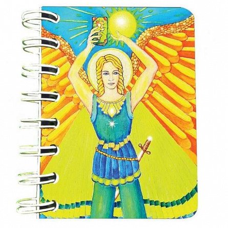 Carnet cu spira 7 x 10 cm, 75 file, velin, Arhanghelul Uriel