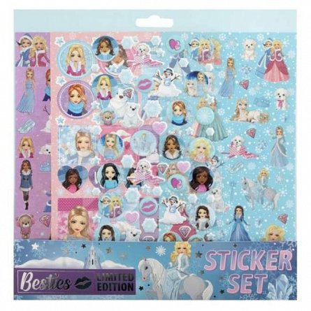 Set creativ stickere Besties, 4 file, Grafix