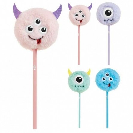 Pix Back2Fun, albastru, PomPom Monsters