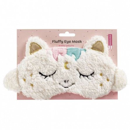 Masca pentru somn Back2Fun, 20 x 14 cm, Fluffy