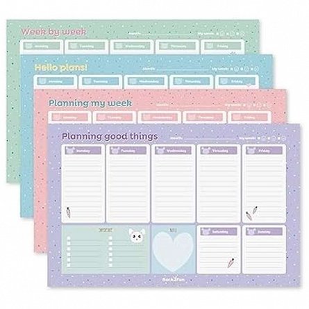 Planner saptamanal A4+, 40 file, ES, Back2Fun