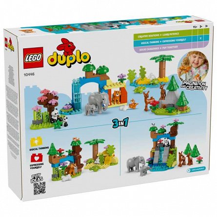 LEGO DUPLO - Familii de animale salbatice 3 in 1 10446