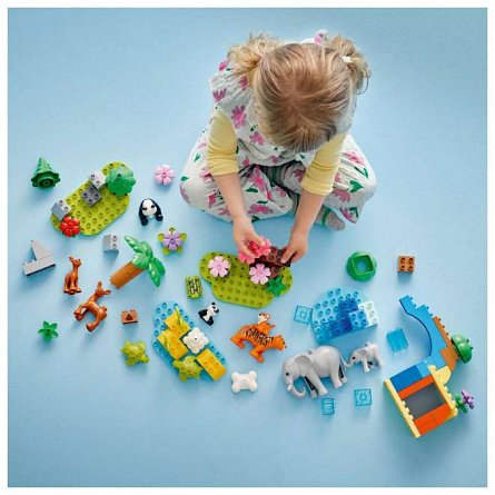 LEGO DUPLO - Familii de animale salbatice 3 in 1 10446