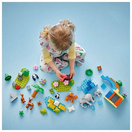 LEGO DUPLO - Familii de animale salbatice 3 in 1 10446