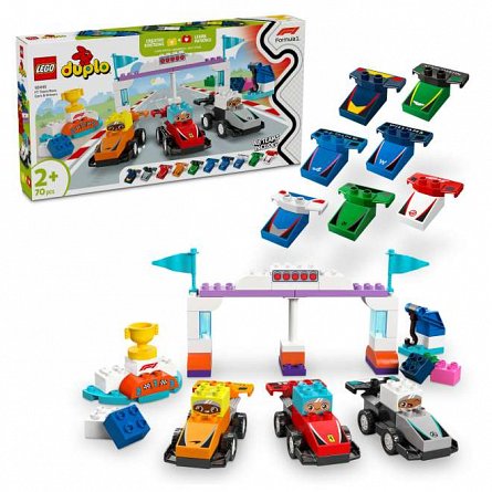 LEGO DUPLO - Echipa F1: Masini si piloti de curse 10445
