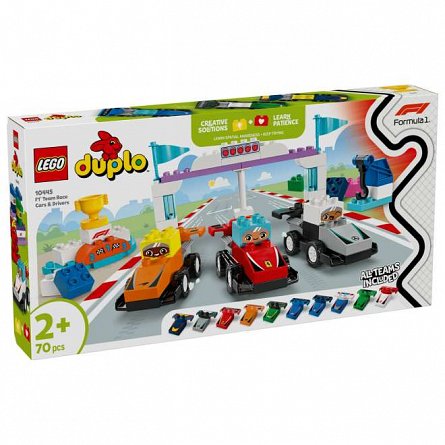 LEGO DUPLO - Echipa F1: Masini si piloti de curse 10445