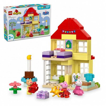LEGO DUPLO - Purcelusa Peppa si casa aniversara 10433