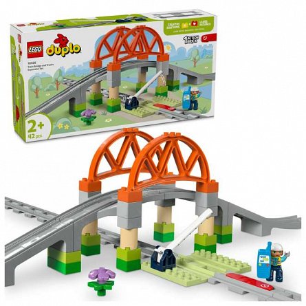 LEGO DUPLO - Set de extindere Pod cu sine de cale ferata 10426