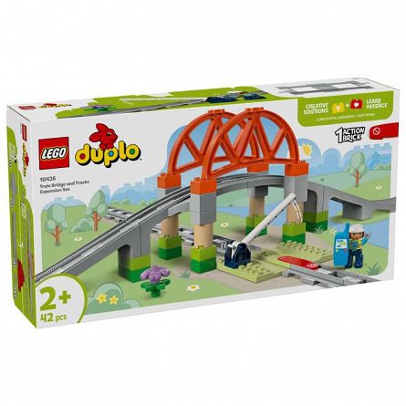LEGO DUPLO - Set de extindere Pod cu sine de cale ferata 10426
