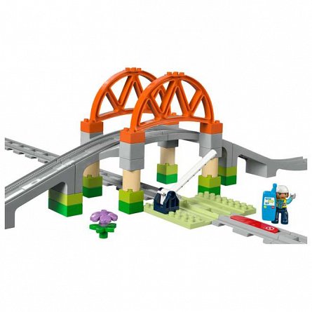 LEGO DUPLO - Set de extindere Pod cu sine de cale ferata 10426