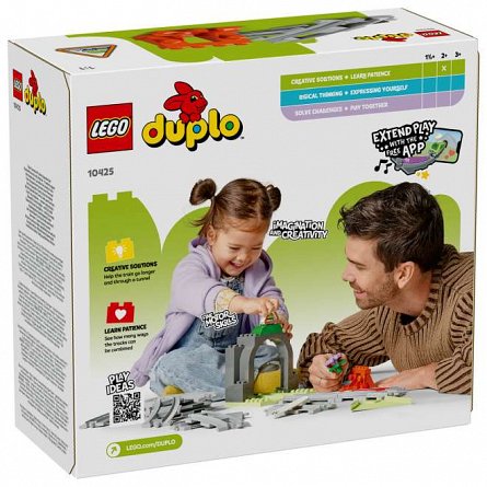 LEGO DUPLO - Set de extindere Tunel cu sine de cale ferata 10425