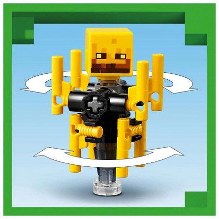 LEGO Minecraft - Batalie deasupra lavei in Nether 21266