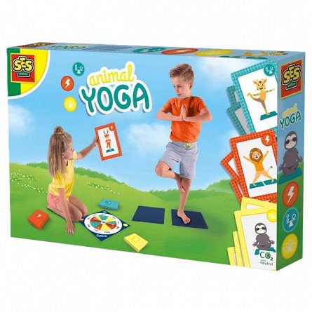 Set creativ Yoga cu animale, 3 ani, SES