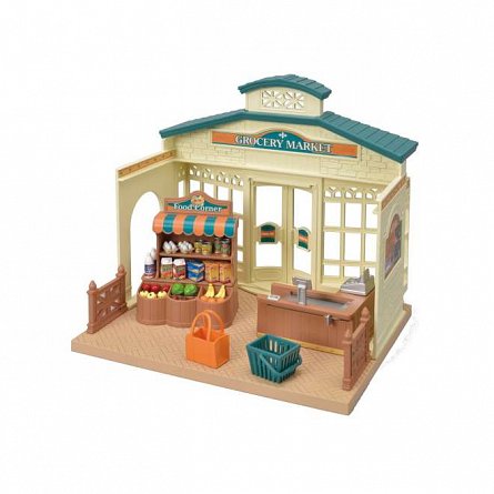 Set joaca Sylvanian Families - Magazin alimentar, 3 ani, Epoch