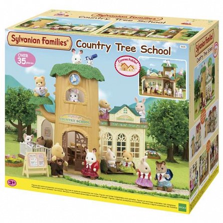 Set joaca Sylvanian Families - Scoala de la tara, 3 ani, Epoch
