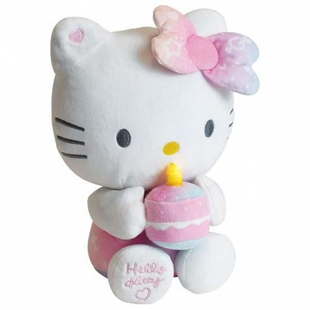 Jucarie plus interactiv Jemini, 26 cm, Zi de nastere cu activitati Hello Kitty