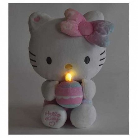 Jucarie plus interactiv Jemini, 26 cm, Zi de nastere cu activitati Hello Kitty