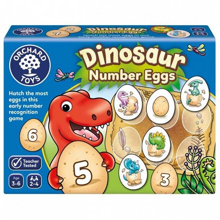 Joc educativ Oua de dinozaur cu numere, 3-6 ani, Orchard Toys