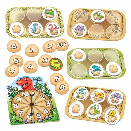 Joc educativ Oua de dinozaur cu numere, 3-6 ani, Orchard Toys