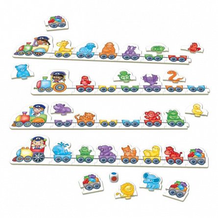 Joc educativ Trenulet Puzzle de potrivire a culorilor, 3-6 ani, Orchard Toys