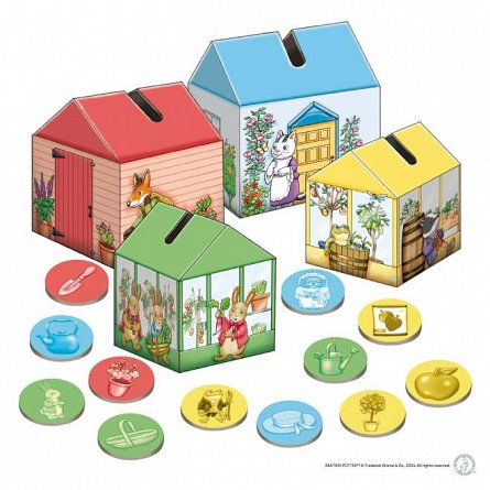Joc educativ de Asociere si Potrivire a culorilor Peter Rabbit, 2 ani, Orchard Toys
