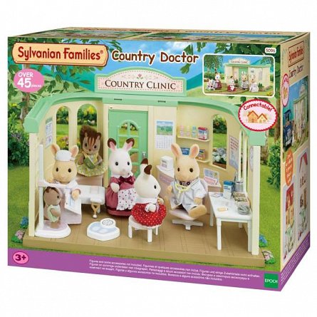 Set joaca Sylvanian Families - Cabinet Medical, 3 ani, Epoch