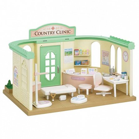Set joaca Sylvanian Families - Cabinet Medical, 3 ani, Epoch