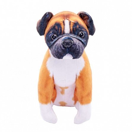 Plus interactiv Wild Republic, 14 cm, catel boxer cu sunet