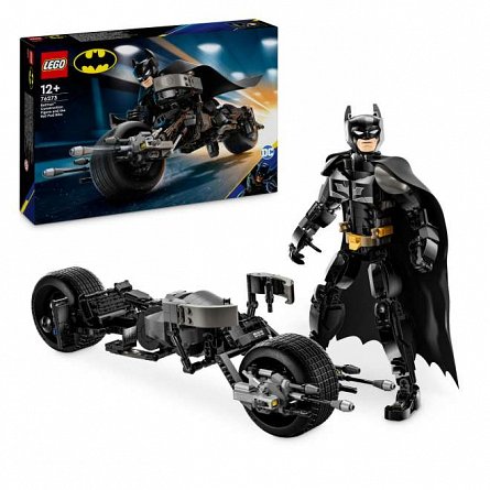 LEGO DC Super Heroes - Figurina de constructie Batman si motocicleta Bat-Pod 76273