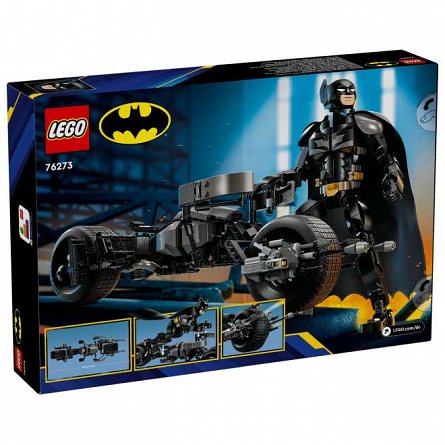 LEGO DC Super Heroes - Figurina de constructie Batman si motocicleta Bat-Pod 76273
