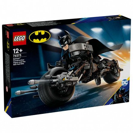 LEGO DC Super Heroes - Figurina de constructie Batman si motocicleta Bat-Pod 76273