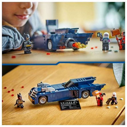 LEGO DC Super Heroes - Batman cu Batmobile vs Harley Quinn si Mr. Freeze 76274