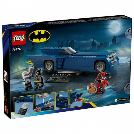 LEGO DC Super Heroes - Batman cu Batmobile vs Harley Quinn si Mr. Freeze 76274