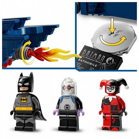 LEGO DC Super Heroes - Batman cu Batmobile vs Harley Quinn si Mr. Freeze 76274