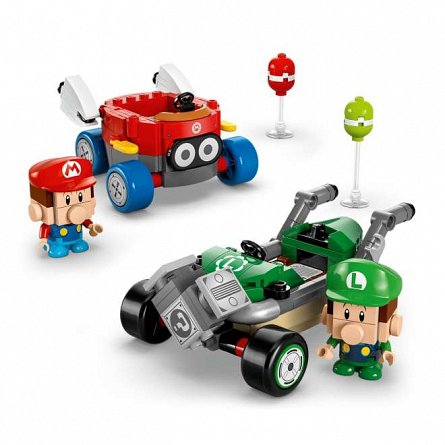 LEGO Super Mario - Mario Kart, Baby Mario si Baby Luigi 72034