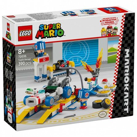 LEGO Super Mario - Mario Kart, Garajul lui Toad 72035