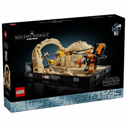 LEGO Star Wars - Diorama Cursa din Mos Espa 75380