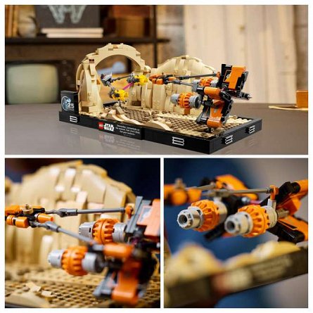 LEGO Star Wars - Diorama Cursa din Mos Espa 75380